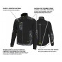 BENNON PREDATOR JACKET BLACK/GREY Pracovná bunda