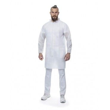 ARDON PEPE biely Jednorazový PP plášť