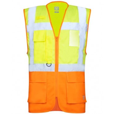 ARDON IGNAL žlto-oranžová Sieťovaná manažérska vesta