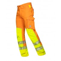 ARDON SIGNAL oranžové predĺžené Reflexné nohavice
