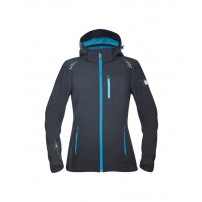 ARDON FLORET čierna s tyrkysovými zipsami Dámska softshellová bunda