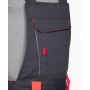 ARDON NEON šedo-červená predĺžené Nohavice s trakmi