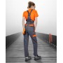 ARDON COOL TREND šedo-oranžové Dámske nohavice s trakmi