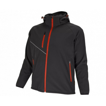 BENNON FORCE JACKET BLACK/RED Softshellová bunda