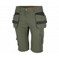 BENNON EREBOS SHORTS GREEN/BLACK Pánske strečové pracovné kraťasy