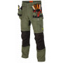 BENNON EREBOS TROUSERS GREEN/BLACK Pánske strečové pracovné nohavice