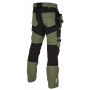 BENNON EREBOS TROUSERS GREEN/BLACK Pánske strečové pracovné nohavice
