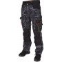 BENNON CAMOS TROUSERS BLACK/GREY Pružné, pracovné softshellové nohavice