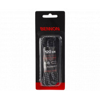BENNON LACES BLACK-GREY BOX 120 CM Šnúrky
