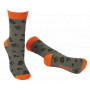 BENNON BENNONKY TREK SOCKS GREEN/ORANGE Veselé ponožky