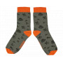 BENNON BENNONKY TREK SOCKS GREEN/ORANGE Veselé ponožky