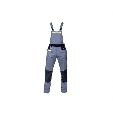 Nohavice s náprsenkou ARDON 4Xstretch sivá H6098