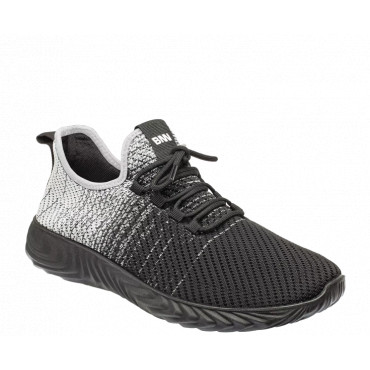 BENNON NEXO BLACK/GREY LOW Ultraľahká nonmetalická poltopánka