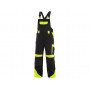 CXS SIRIUS BRIGHTON Pánske montérkové nohavice s náprsenkou, čierno-žltá