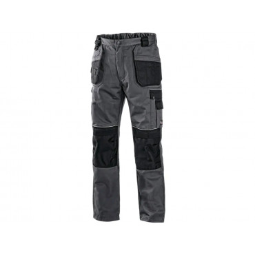 CXS ORION TEODOR PLUS Pánske montérkové nohavice, šedo-čierne