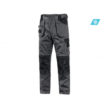 CXS ORION TEODOR Pánske montérkové nohavice,zimné, šedo-čierne