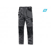 CXS ORION TEODOR Pánske montérkové nohavice,zimné, šedo-čierne
