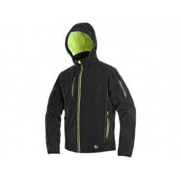 CXS DURHAM Pánska, softshell bunda, čierno-žltá