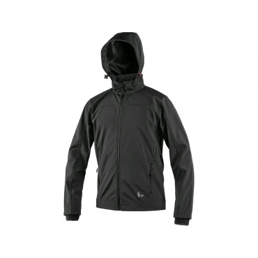 CXS LAVAL Pánska softshellová bunda, čierna