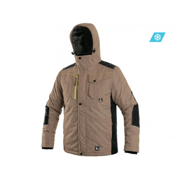 CXS BALTIMORE Pánska zateplená bunda, bežovo-čierna