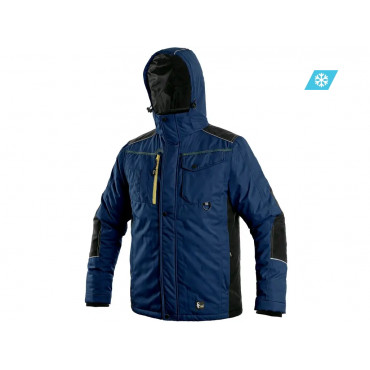 CXS BALTIMORE Pánska zateplená bunda, tmovo modro-čierna