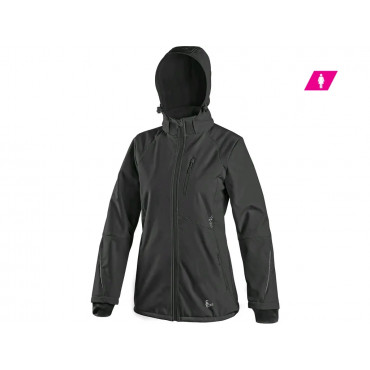 CXS NEVADA Dámska softshellová bunda, čierna