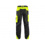 CXS SIRIUS BRIGHTON Pánske montérkové nohavice 170-176cm, čierno-žlta