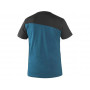 CXS OLSEN Pánske tričko s krátkym rukávom, petrol-čierne