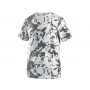 CXS MERLIN Pánske tričko s krátkym rukávom, bielo šedé