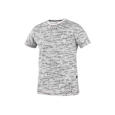 CXS DARREN Tričko s krátkym rukávom, biele