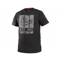 CXS WILDER Pánske tričko s krátkym rukávom, čierne