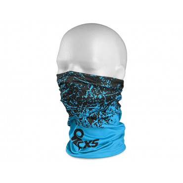 CXS LORY Multifunkčná šatka 23x45mm, čierno-modrá