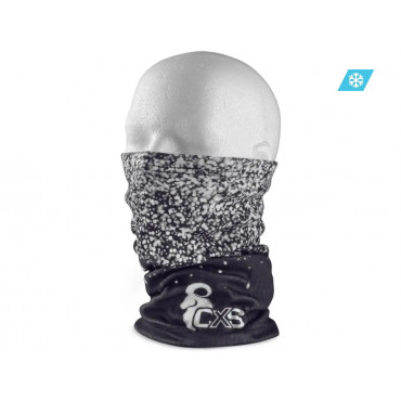 CXS TOBY Šatka multifunkčná, zimná, čierno-biela