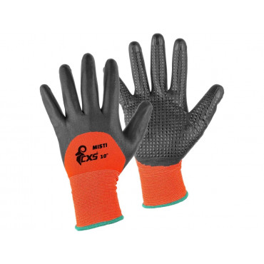 CXS MISTI Rukavice s dlaňami a prstami povrstvenými do 3/4 v nitrile