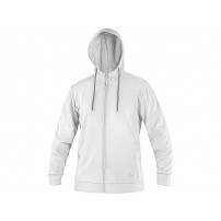 CXS HARRISON Mikina na zips, biela