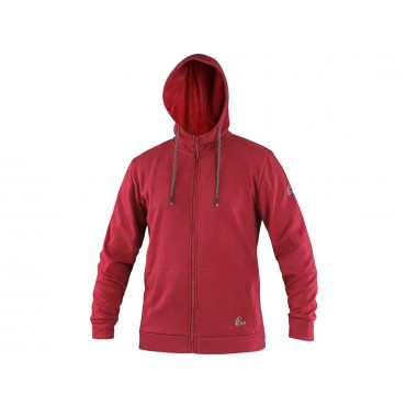 CXS HARRISON Mikina na zips, červená