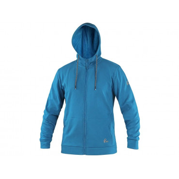 CXS HARRISON Mikina na zips, stredne modrá