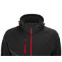BENNON FORCE JACKET BLACK/RED Softshellová bunda