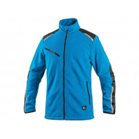 CXS 4ENVI SOLIS Bunda, pánska fleecová, azúrovo modro-čierna