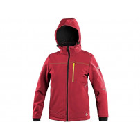 CXS STRETCH Bunda detská softshell, červená