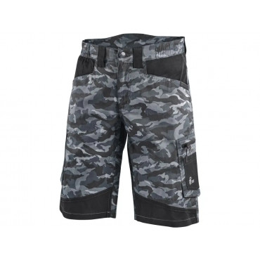 CXS SOLIS FLEX Kraťasy pánske, maskáčovo-čierne