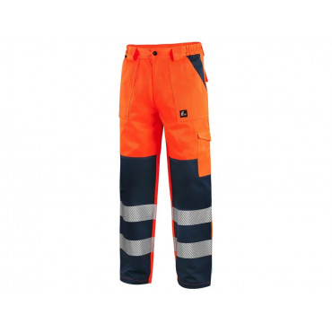 CXS NORWICH Nohavice výstražné 170176cm, oranžovo-modré