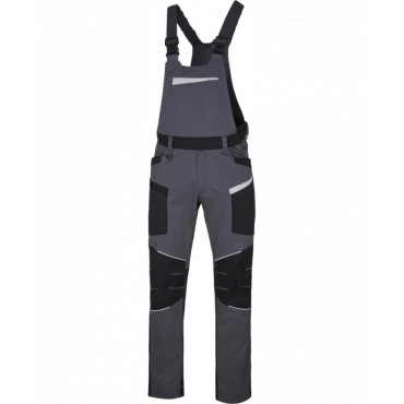 Nohavice s náprsenkou ARDON REFIWAN tmavo sivé H6222