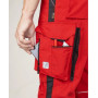 Nohavice s náprsenkou ARDON URBAN+ červeno-čierne H6491