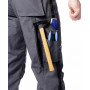 Nohavice s náprsenkou ARDON URBAN+ tmavo sivé skrátené H6512