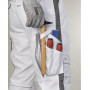 Nohavice s náprsenkou ARDON URBAN+ biele skrátené H6489