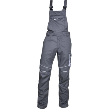 Nohavice s náprsenkou ARDON SUMMER predĺžené tmavo sivé H6127