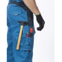 Nohavice s náprsenkou ARDON VISION 03 sv. modro-tm. modré, predĺžené H9164