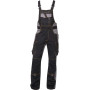 Nohavice s náprsenkou ARDON VISION 03 čierno-sivé, predĺžené H9127