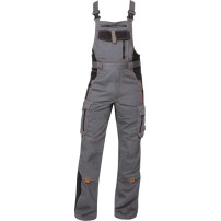 Nohavice s náprsenkou ARDON VISION 03 sivo-oranžové, predĺžené H9121